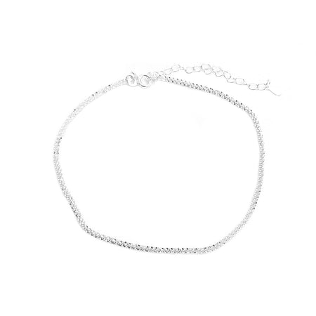 Chaine cheville argent 925 pas cher pour femmes torsadée elegante vacances été